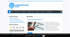 Desktop Screenshot of kommunikationsblog.de